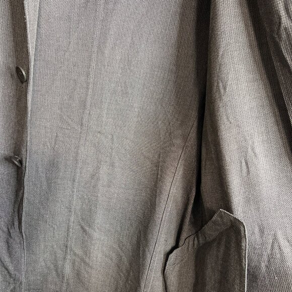 Giorgio Armani 90's Mens Medium Gray Two-Button Blazer Made In Italy - Picture 10 of 11